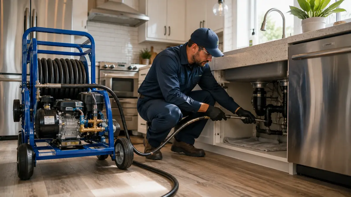 Kitchen Drain Hydro Jetting in West Covina