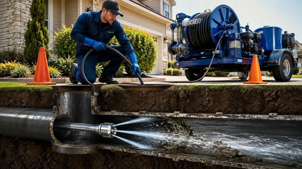 Main Sewer Line Hydro Jet Cleaning in West Covina