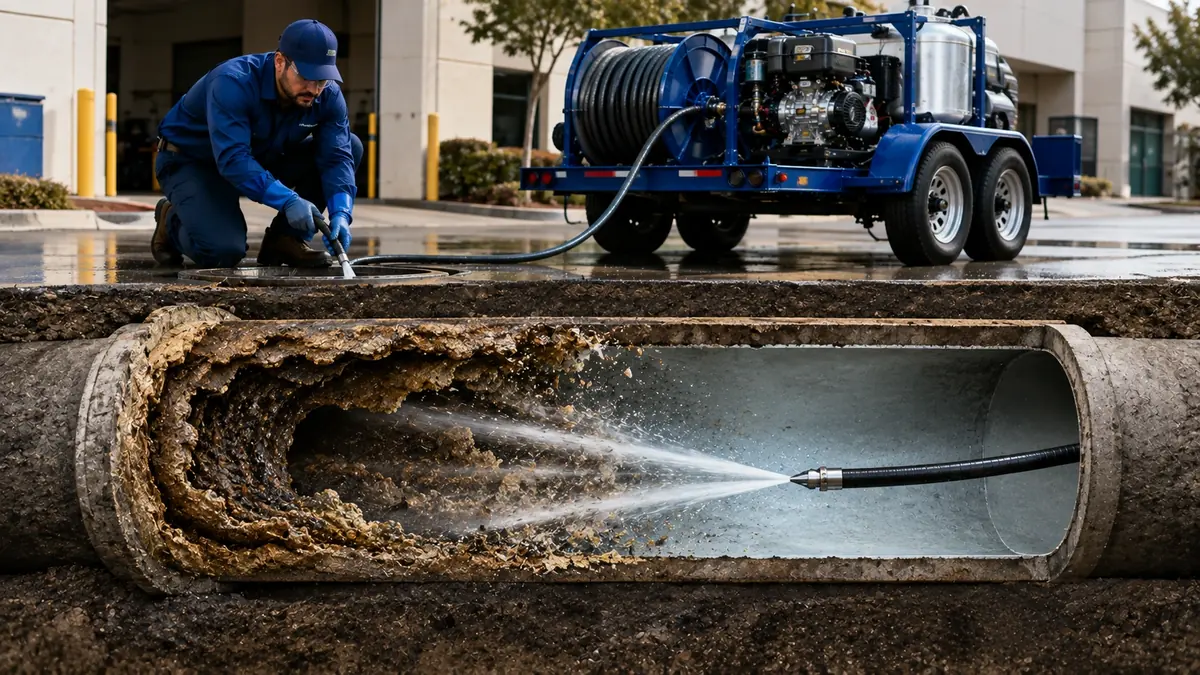 Sewer Pipe Descaling in West Covina