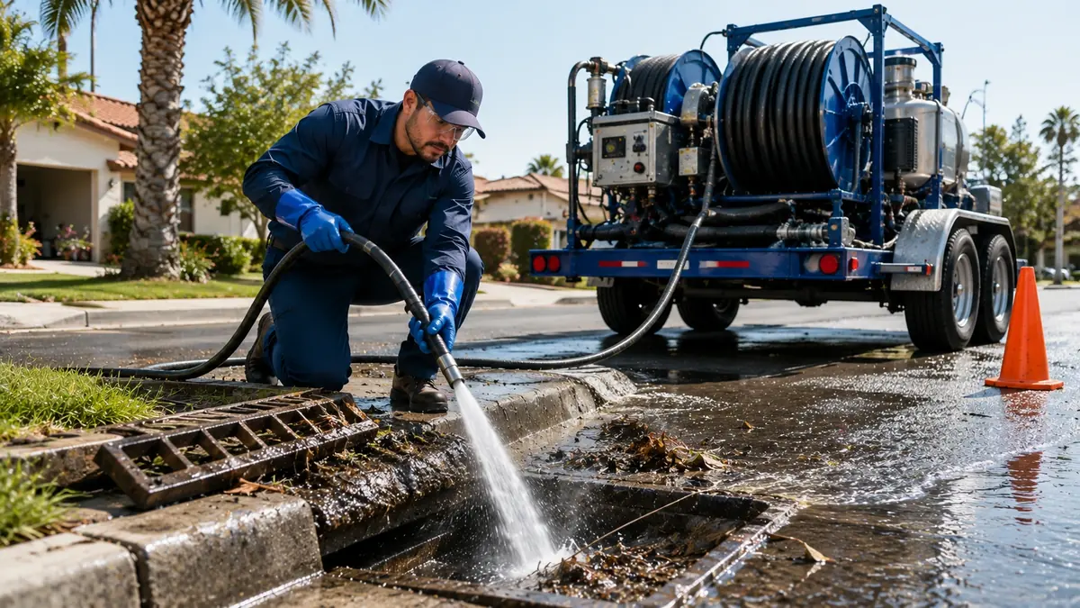 Storm Drain Hydro Jet Cleaning in West Covina